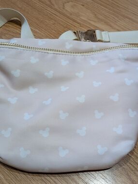 Women’s Beige Mickey Patterned Bum Bag